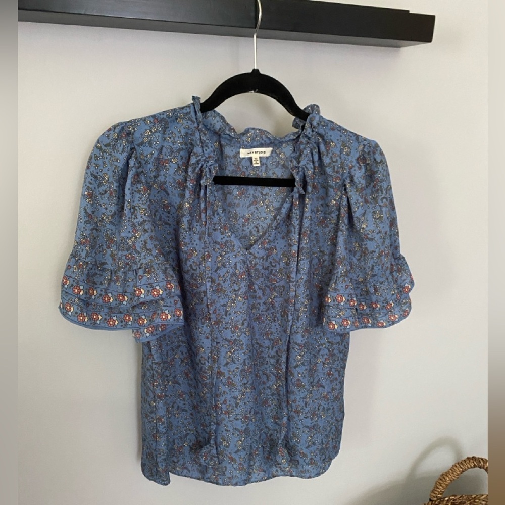 Max Studio floral blouse